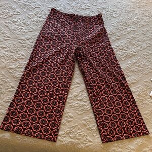 Maeve Black and Rust Floral Pants